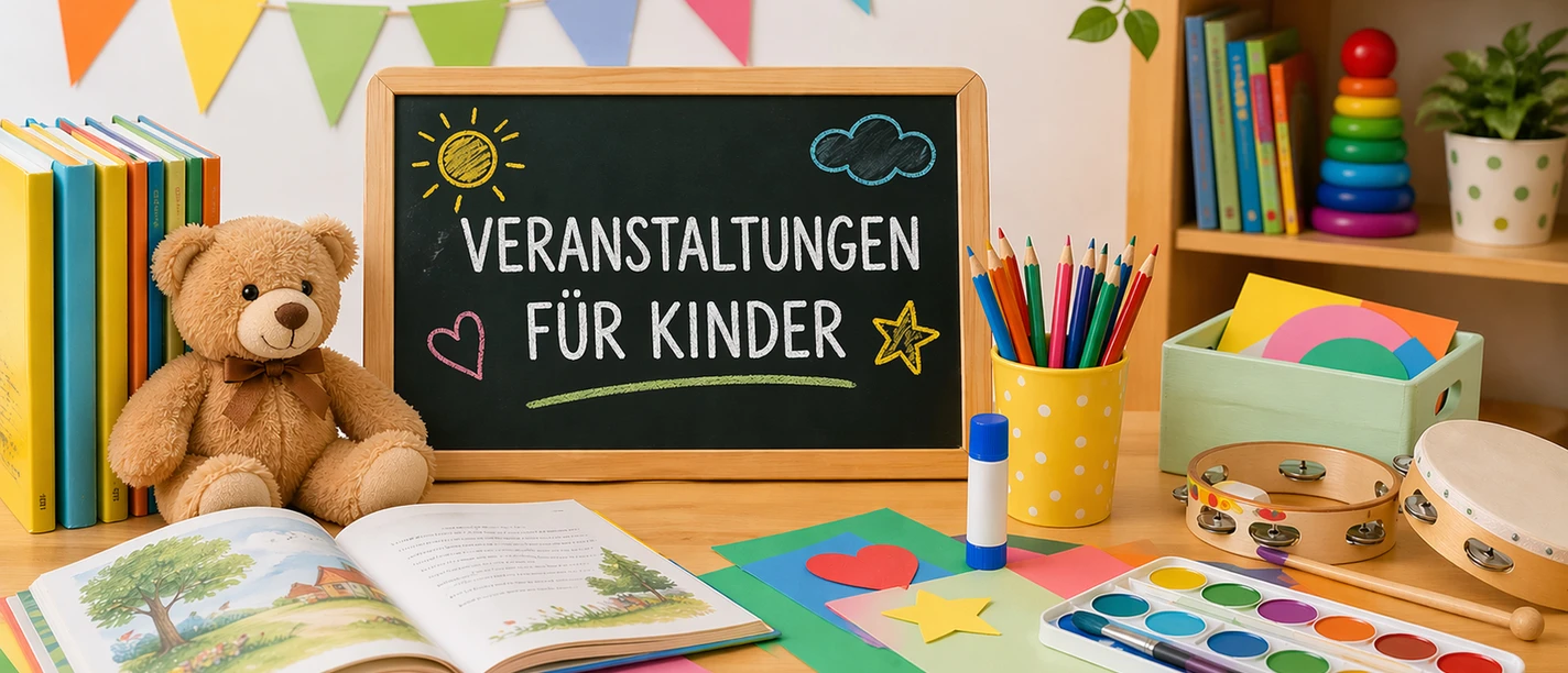 Children's program | sample image, AI-generated Veranstaltungen für Kinder