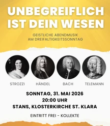 Flyer Unbegreiflich ist Dein Wesen