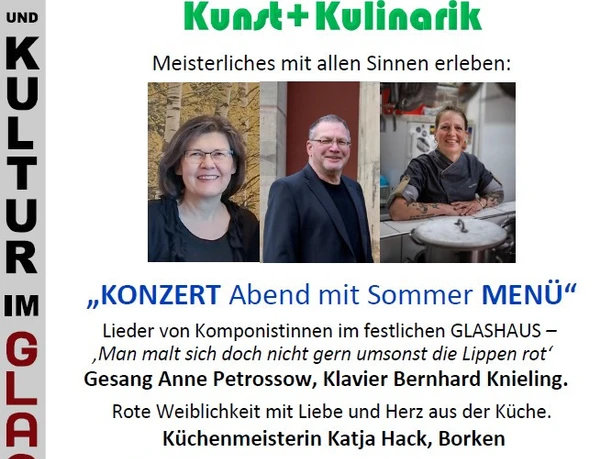 "Konzert Abend mit Sommer Menü"