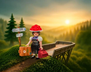 PLAYMOBIL-Schwarzwald Marie auf Weltreise