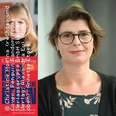 Porträt einer Frau mit Brille neben einem Buchcover mit dem Foto einer weiteren Frau