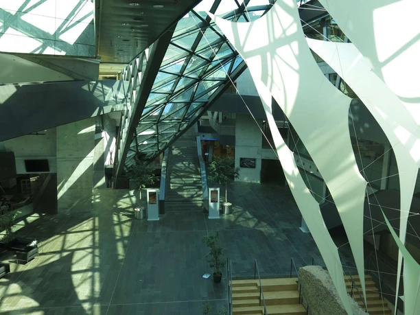 darmstadtium, Blick ins atrium