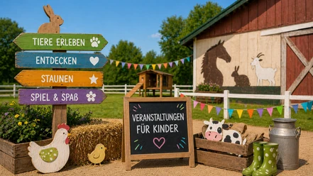 Kinderprogramm | Beispielbild, KI-generiert Veranstaltung zum Thema Tiere