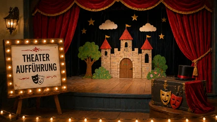 Theater | sample image, AI-generated Theateraufführung