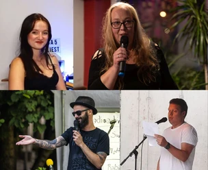 Poetry Slam zum Eis in der Alten Kantorei Levern Die Poeten: Megan Cosgrove Kokott, Julia Kluge, Jens Kotalla, Hendrik zur Mühlen