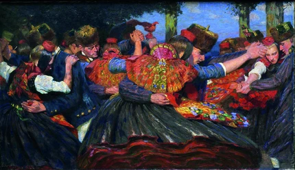 Schwälmer Tanz, Carl Bantzer 1897/98