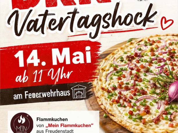 Plakat zum Vatertagshock des DRK