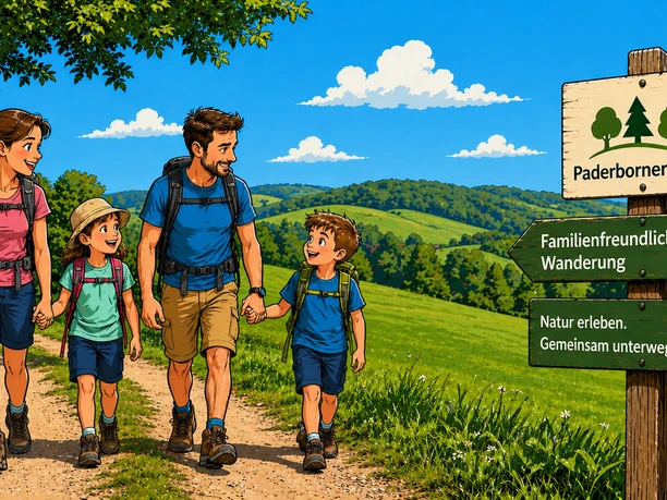 Familienwanderung | KI-generiert Familienwanderung im Paderborner Land