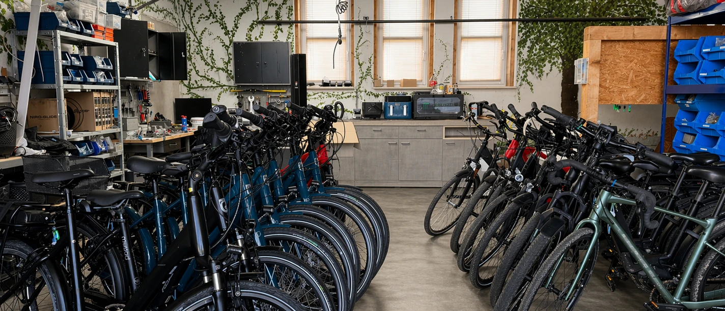 mietrad-Station in der Nordseeklinik auf Sylt