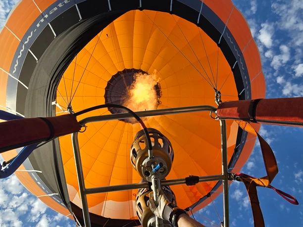 Ballon von unten