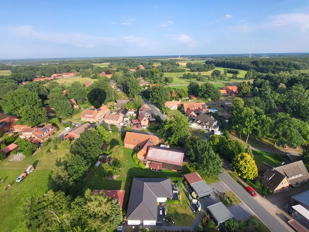 Dorf von oben