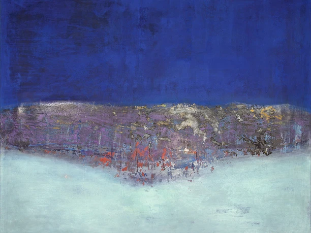 Nebelgrenze, 2007, Tempera, 120 x 150 cm