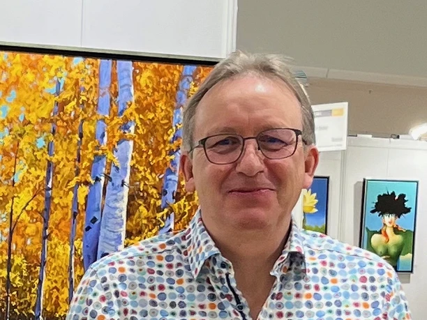 Gary Westall malt gerne "en plein air" wie auch in seinem Atelier. Maler".