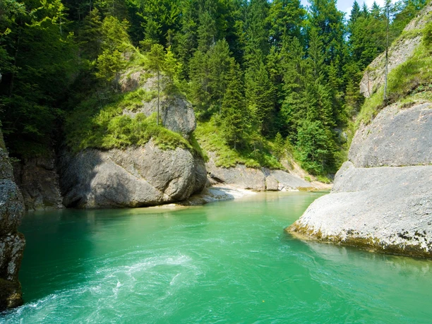 Ammerdurchbruch Scheibum - Naturschutzgebiet Ammerschlucht im Bereich des Scheibum