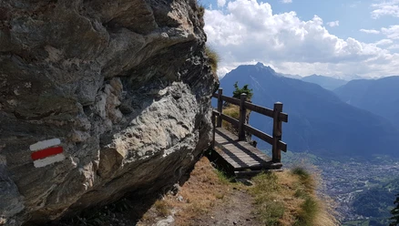 Wanderung von der Riederalp über die Knebelbrücke nach Blatten