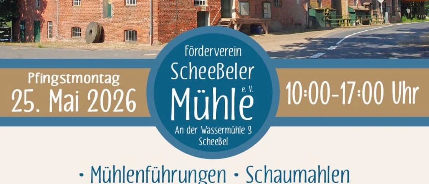 Plakat Mühlentag 2026 Scheeßel