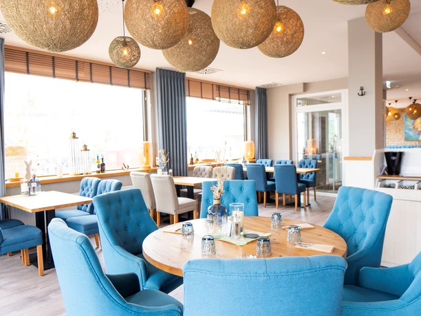 Gedeckter Tisch im Restaurant Hotel Haus am See