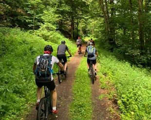 Radfahrer im Hohen Habichtswald