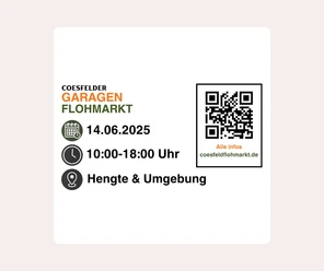 Coesfelder Garagen- und Nachbarschaftsflohmarkt auf der Hengte