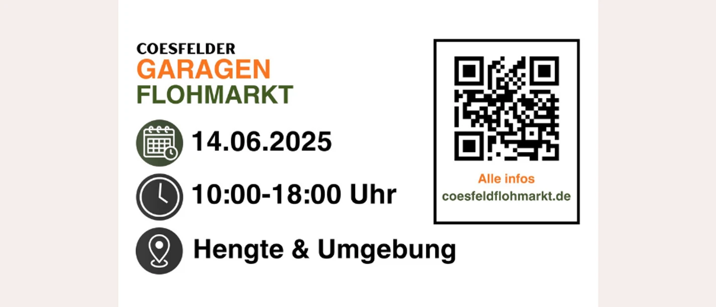 Coesfelder Garagen- und Nachbarschaftsflohmarkt auf der Hengte