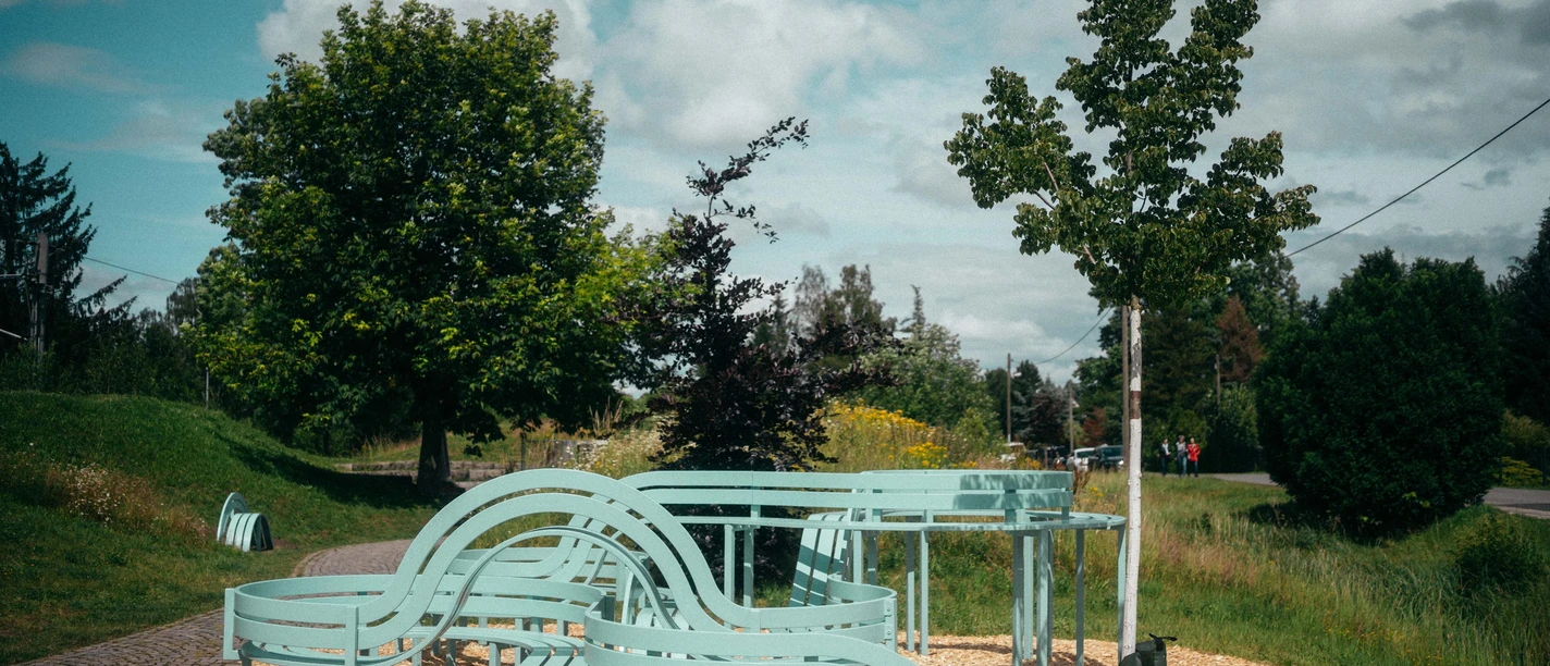 Jeppe Hein, Modified Social Bench for Jahnsdorf #0