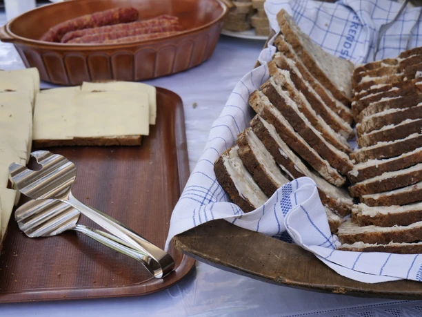 Luffen mit Brot Luffen mit Brot