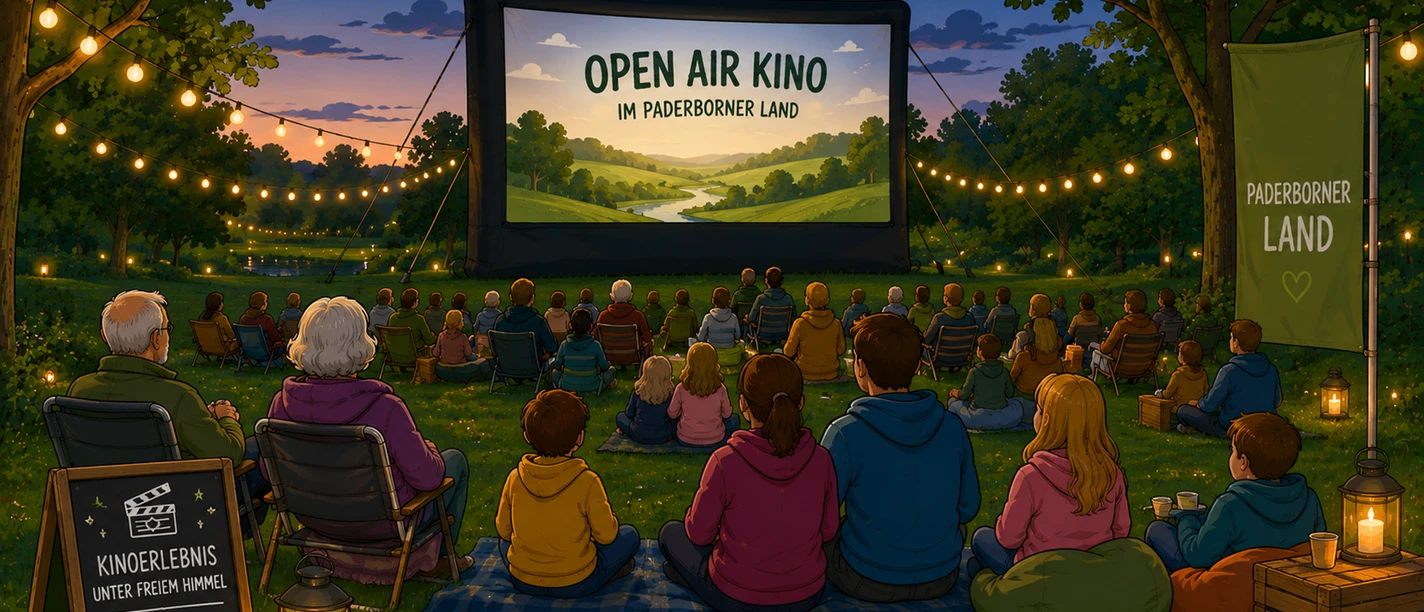 Openlucht bioscoop | voorbeeldafbeelding, AI-gegenereerd Open-Air-Kino