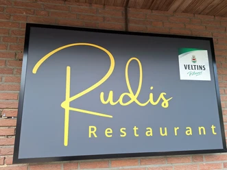 Rudi's Restaurant Schild