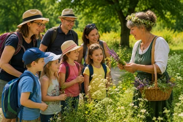 Kräuterwanderung für Kinder in Begleitung auf Schloss Benkhausen