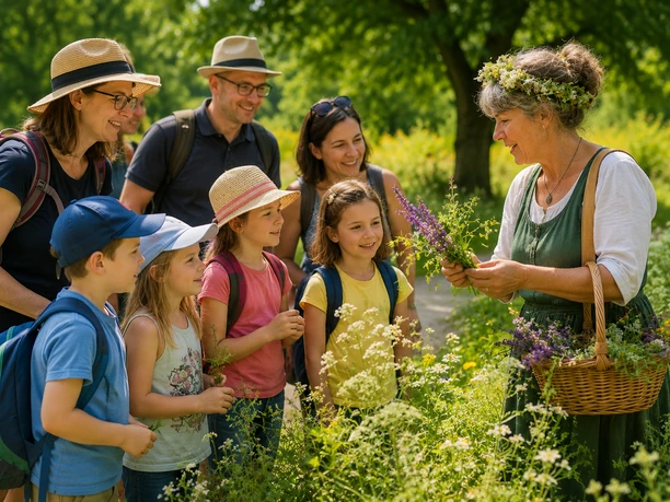 Kräuterwanderung für Kinder in Begleitung auf Schloss Benkhausen