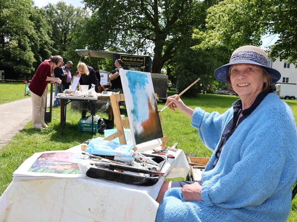Malen im Freien für Profis und HobbykünstlerInnen im Schlosspark Benkhausen