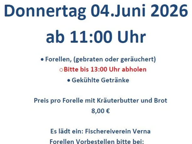 Forellenschmaus in Verna