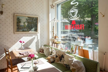 Frankfurt - Café Frau Grau Café seating area by the window