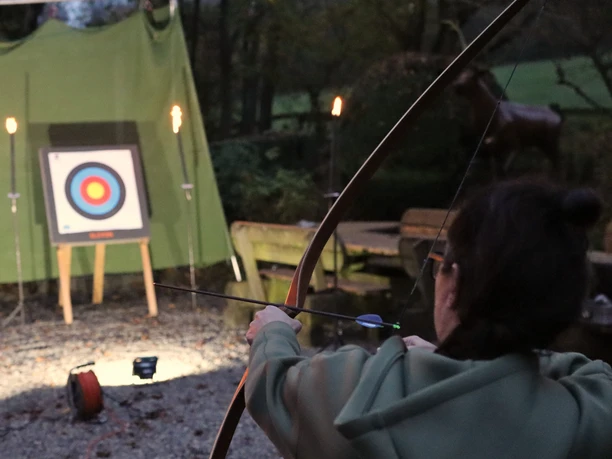 Archery by torchlight