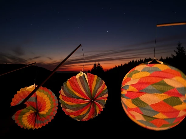 Lampionwanderung-Sonnenuntergang
