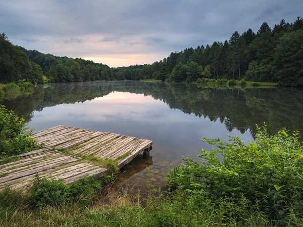 Blick auf den Glashütter Weiher