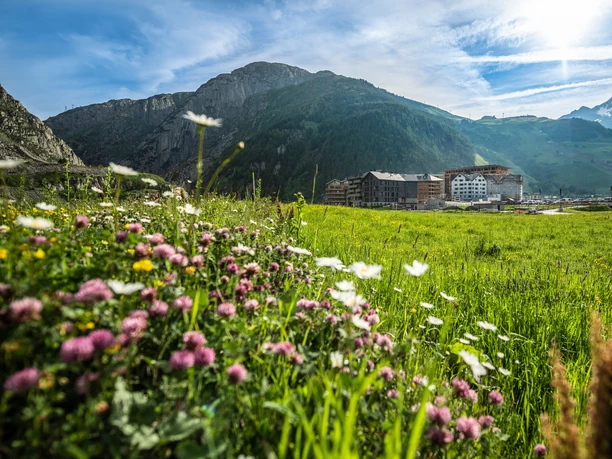 Andermatt Reuss im Sommer