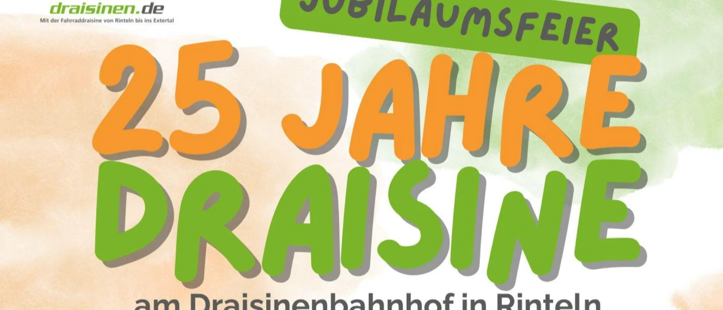 Plakat Jubiläum Draisine 25 Jahre Plakat Jubiläum Draisine 25 Jahre