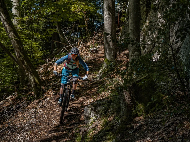 Singletrail beim Bürgenberg