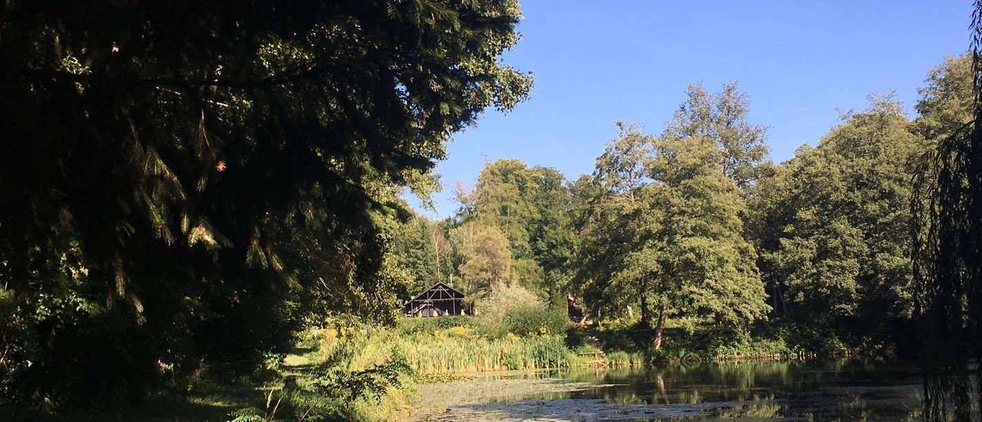 Fischerhütte an den Fischteichen in Darmstadt
