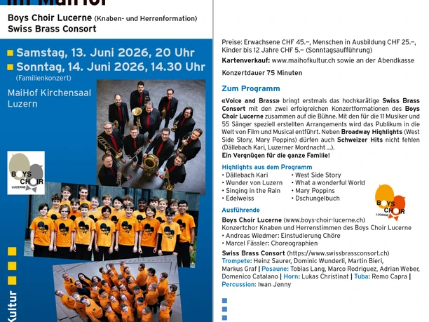 Flyer Voice and Brass