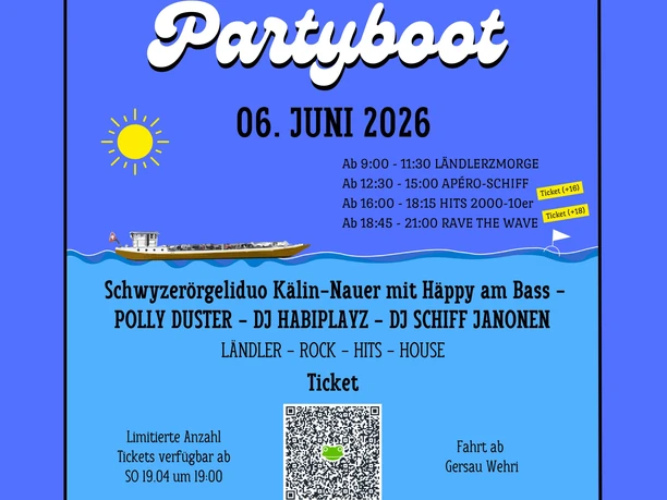 Plakat Partyboot 2026