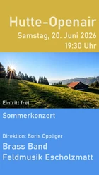 Openairkonzert Brass Band Feldmusik Escholzmatt