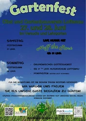 Plakat Gartenfest