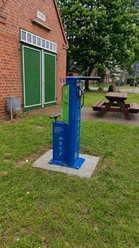 Radservicestation Klein Pampau Radservicestation in Klein Pampau vor dem Alten Spritzenhaus am Nüssauer Weg.