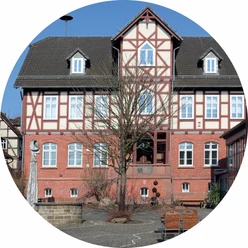 Gerhardt von Reutern-Haus Willingshausen_Vorderansicht rund_1963