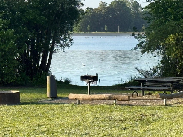 2026_Grillplatz_Reppnersche Bucht_Salzgittersee_HD_16zu9.jpg Grillplatz mit Feuerstelle und Sitzgelegenheiten auf einer Wiese am Ufer des Salzgittersees.