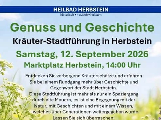 Genuss und Geschichte Kräuter-Stadtführung in Herbstein