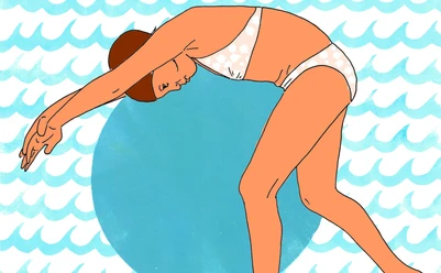 Schwimmerin von Nadine Arbeiter