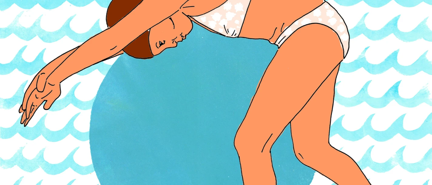 Schwimmerin von Nadine Arbeiter